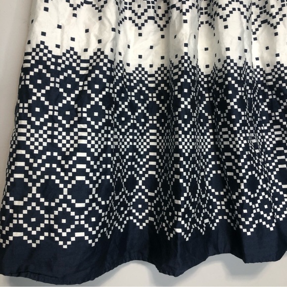 Faith & Joy Cotton A-Line Pixel Print Midi Skirt, size S - Picture 4 of 8